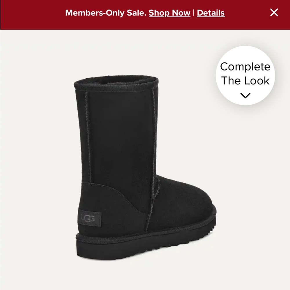 UGG Black Classic Short II Boots